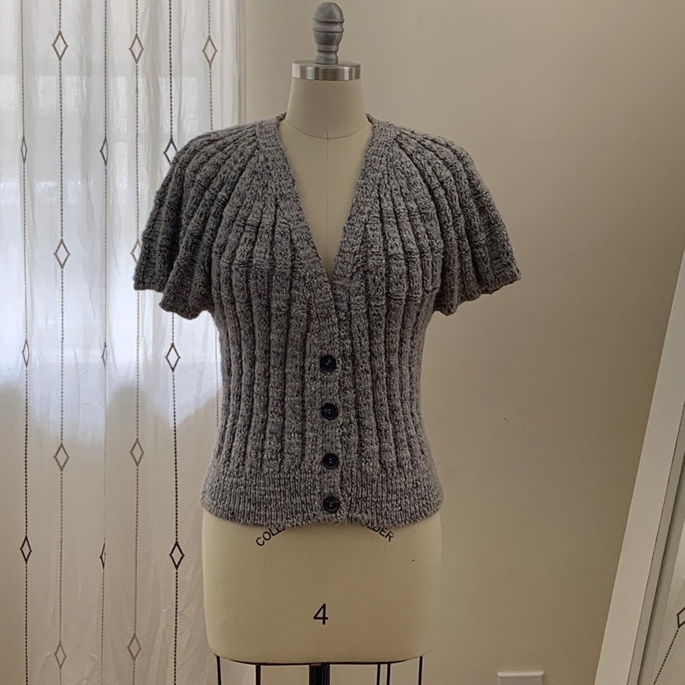 Co marled gray sweater